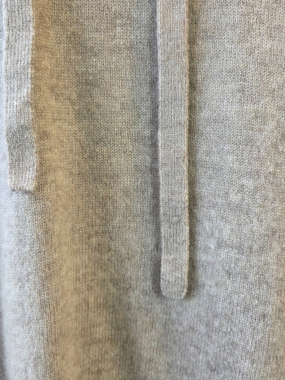 Addition Elle Beige Scoop-Neck 100% Cashmere Hooded Sweater Size 2X - Picture 6 of 6